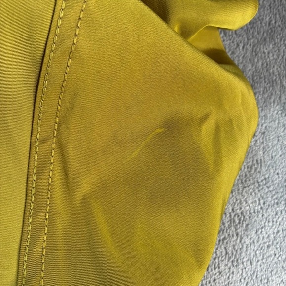 MYCRA PAC Donatella Women XL Olive Green Burgundy Pleated Hood Raincoat USA Read - Picture 6 of 16